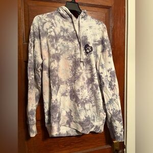 Tie-Dye Hoodie with Paw Print Logo